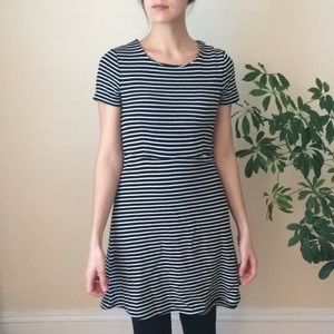 Madewell Striped Gallery Dress, Black and White